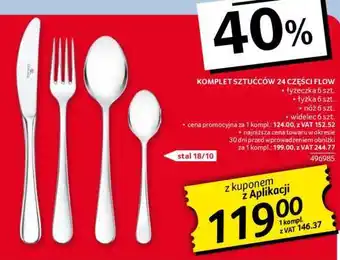 Selgros KOMPLET SZTUĆCÓW 24 CZĘŚCI FLOW oferta