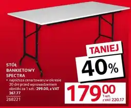 Selgros STÓŁ BANKIETOWY SPECTRA oferta