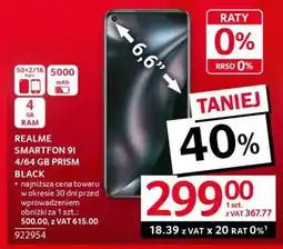 Selgros REALME SMARTFON 9I 4/64 GB PRISM BLACK oferta