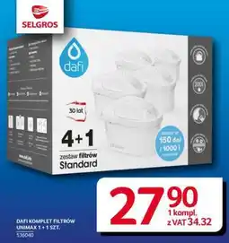 Selgros DAFI KOMPLET FILTRÓW UNIMAX 1 + 1 SZT oferta