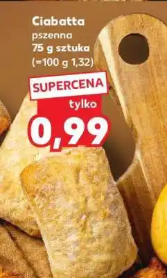 Kaufland Ciabatta pszenna 75 g sztuka oferta