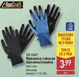 ALDI TOP CRAFT Rękawice robocze damskie/męskie oferta