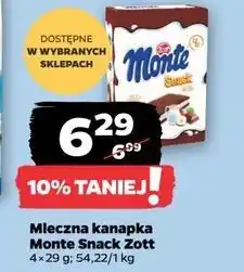 Netto Baton mleczny Zott Monte Snack oferta
