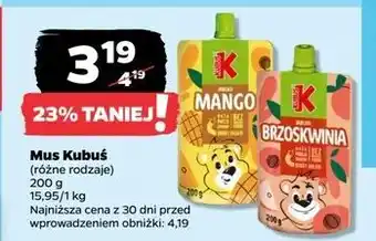 Netto Mus jabłko-brzoskwinia Kubuś oferta