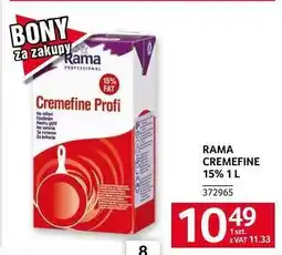 Selgros RAMA CREMEFINE 15% 1 L oferta