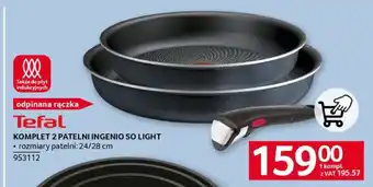 Selgros Tefal Komplet 2 Patelně Ingenio So Light oferta