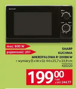 Selgros SHARP KUCHNIA MIKROFALOWA R-200BKW oferta