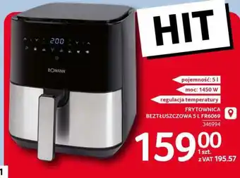 Selgros Frytownica beztłuszczowa 5 L FR6069 oferta