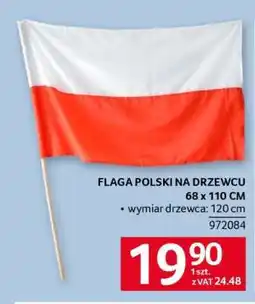 Selgros Flaga Polski na drzewcu oferta