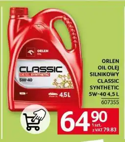 Selgros ORLEN OIL OLEJ SILNIKOWY CLASSIC SYNTHETIC 5W-40 4,5 L oferta