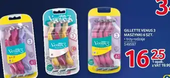 Selgros GILLETTE VENUS 3 MASZYNKI 6 SZT oferta