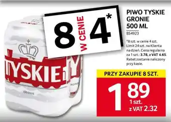 Selgros Piwo Tyskie Gronie, 500 ml oferta