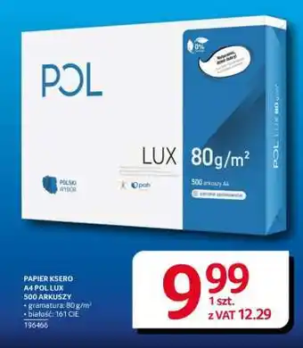 Selgros Papier ksero A4 POL LUX oferta