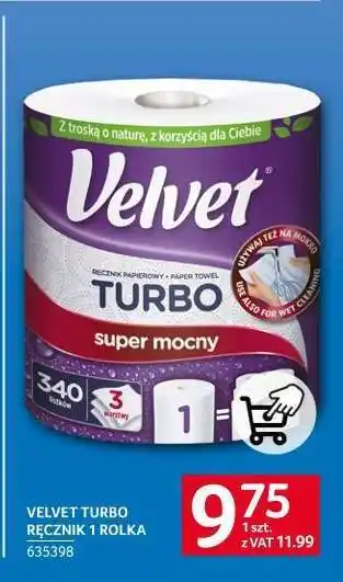 Selgros VELVET TURBO RĘCZNIK 1 ROLKA oferta