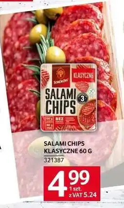 Selgros SALAMI CHIPS KLASYCZNE 60 G oferta