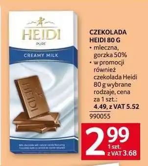 Selgros Czekolada Heidi 80 g oferta