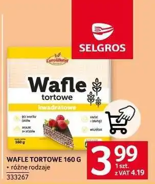 Selgros Wafle Tortowe 160 g oferta