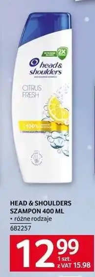 Selgros HEAD & SHOULDERS SZAMPON 400 ML oferta