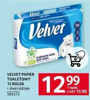 Selgros VELVET PAPIER TOALETOWY 12 ROLEK oferta