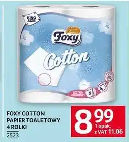 Selgros FOXY COTTON PAPIER TOALETOWY 4 ROLKI oferta