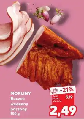 Kaufland MORLINY Boczek wędzony parzony 100 g oferta