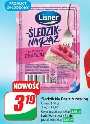 Dino Śledzik na raz z żurawiną oferta