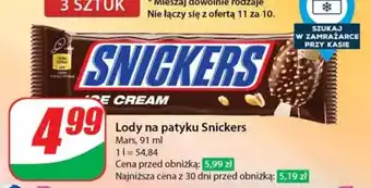 Dino Lody na patyku Snickers oferta