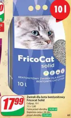 Dino Żwirek dla kota bentonitowy Fricocat Solid oferta