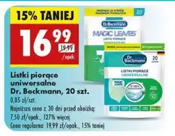 Biedronka Listki piorące uniwersalne Dr. Beckmann, 20 szt oferta
