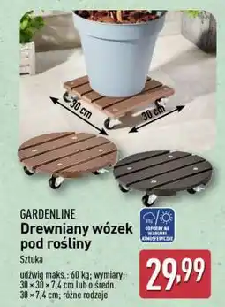ALDI Drewniany wózek pod rośliny oferta