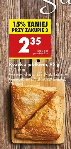 Biedronka Rożek z jabłkiem , 95 g oferta