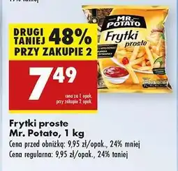 Biedronka Frytki proste Mr. Potato 1 kg oferta