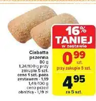 Carrefour Ciabatta pszenno-żytnia oferta