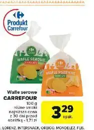 Carrefour Wafle pszenne serowe Carrefour Classic oferta