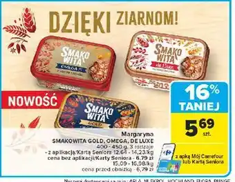Carrefour Margaryna omega 3 Smakowita oferta