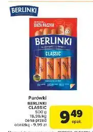 Carrefour Parówki classic Morliny Berlinki oferta
