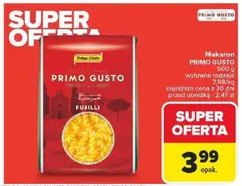 Carrefour Makaron fusilli Melissa Primo Gusto oferta