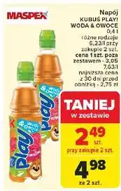Carrefour Napój jabłko-malina Kubuś Play! Woda & Owoce oferta
