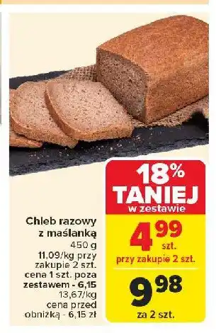 Carrefour Market Chleb razowy z maślanką oferta