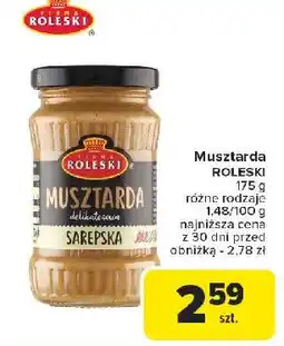 Carrefour Market Musztarda delikatesowa sarepska Roleski oferta