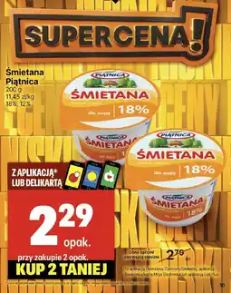 Delikatesy Centrum Śmietana Piątnica 18% 200g oferta