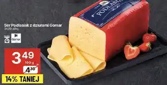 Delikatesy Centrum Ser Podlasiak z dziurami Gomar 100 g oferta