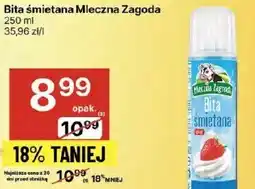 Delikatesy Centrum Bita śmietana Mleczna Zagoda 250ml oferta