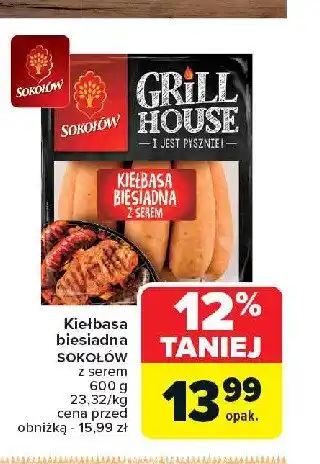 Carrefour Market Kiełbasa biesiadna Sokołów grill house oferta