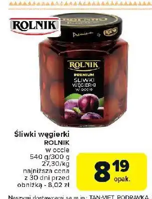 Carrefour Market Śliwki węgierki w occie Rolnik premium oferta