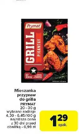 Carrefour Market Przyprawa grill pikantny Prymat oferta