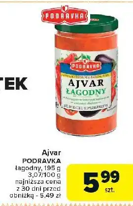 Carrefour Market Sos łagodny Podravka ajvar oferta