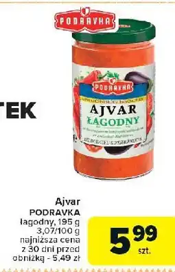 Carrefour Sos łagodny Podravka ajvar oferta