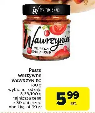 Carrefour Market Pasta z suszonymi pomidorami i żurawiną Wawrzyniec oferta