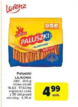 Carrefour Market Paluszki słone Lajkonik paluszki oferta